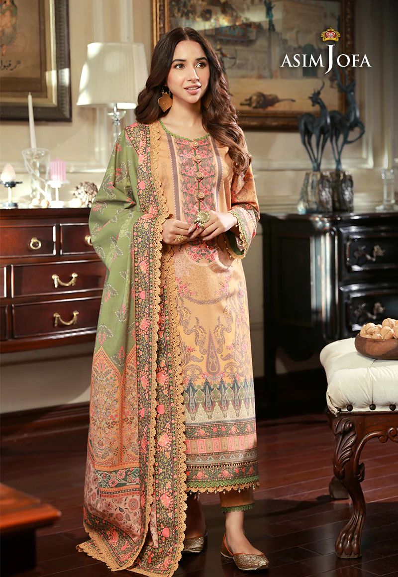 ASIM JOFA Asra Winter Shawl Collection AJAW12