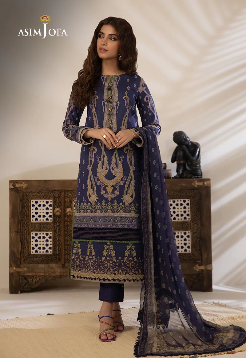 3pc Essential Prints from Asim Jofa Collection 04