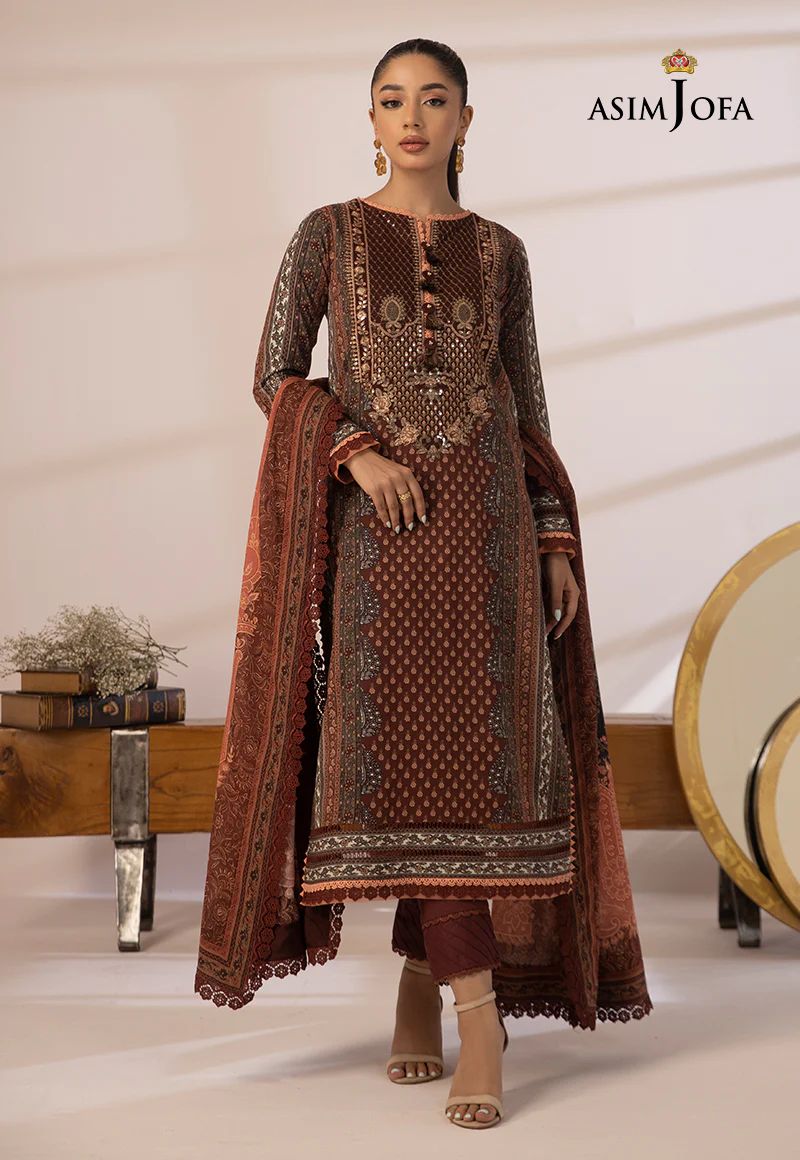 3pc Essential Prints from Asim Jofa Collection 06