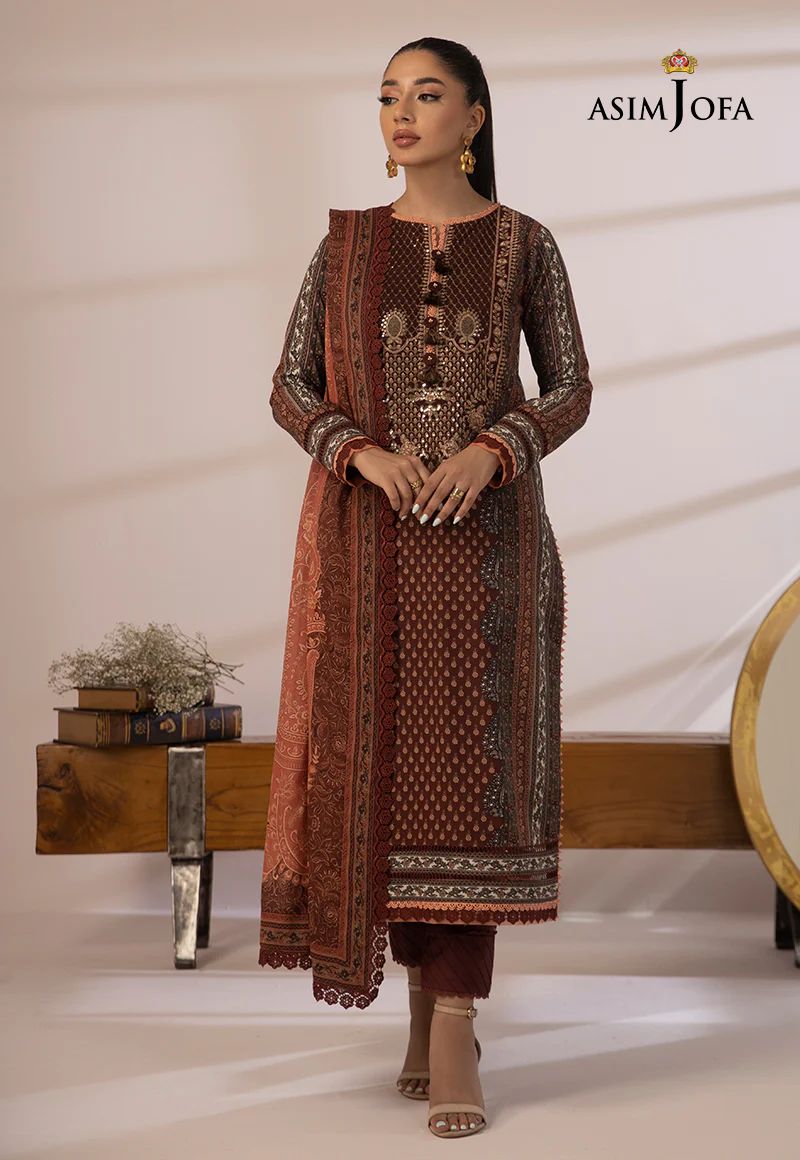 3pc Essential Prints from Asim Jofa Collection 06