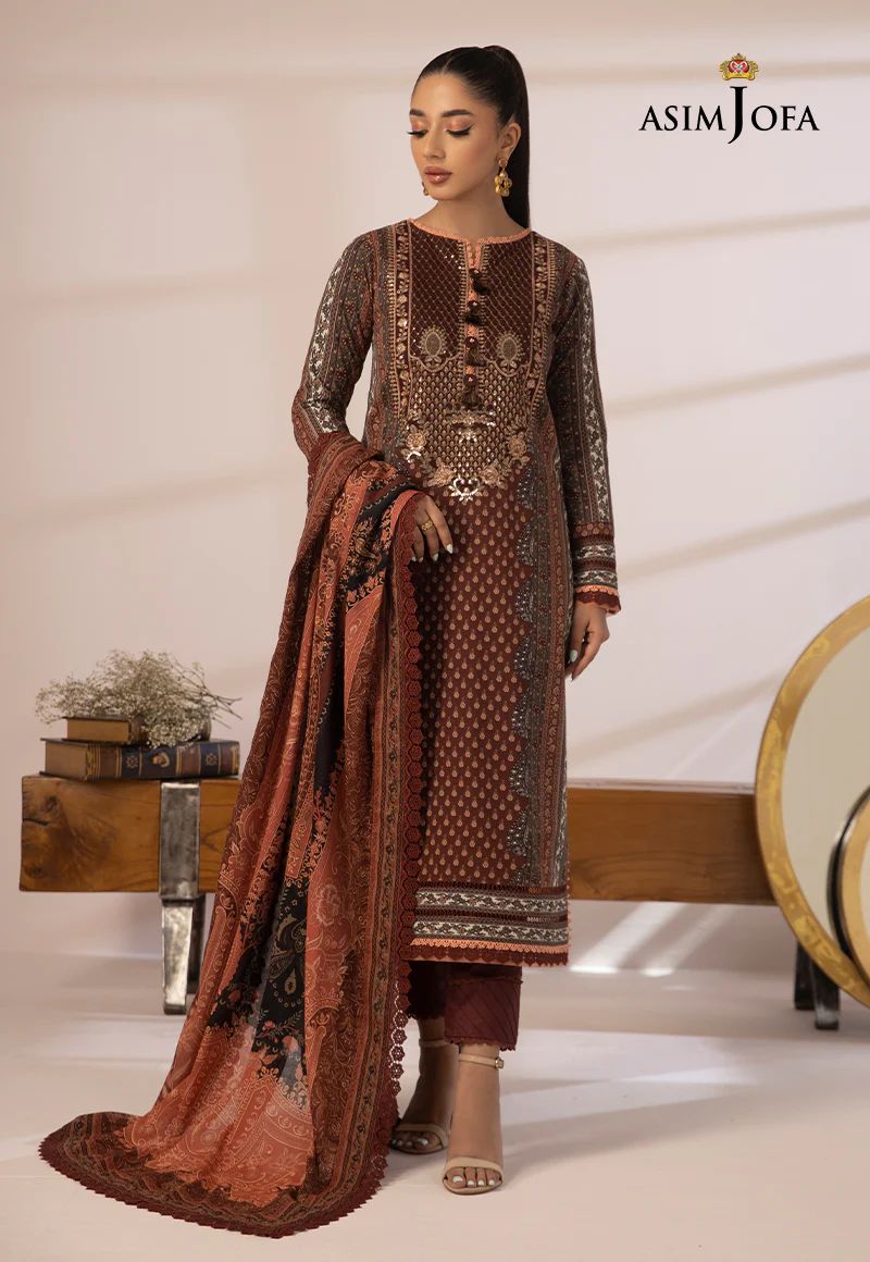 3pc Essential Prints from Asim Jofa Collection 06