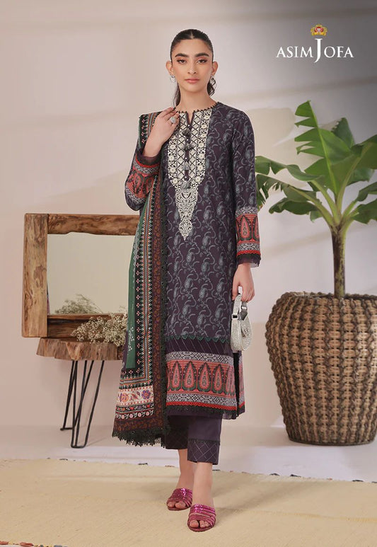 3pc Essential Prints from Asim Jofa Collection 07