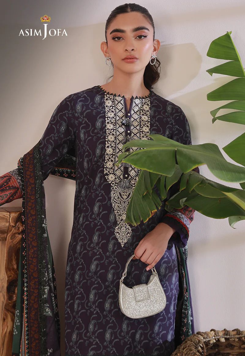 3pc Essential Prints from Asim Jofa Collection 07