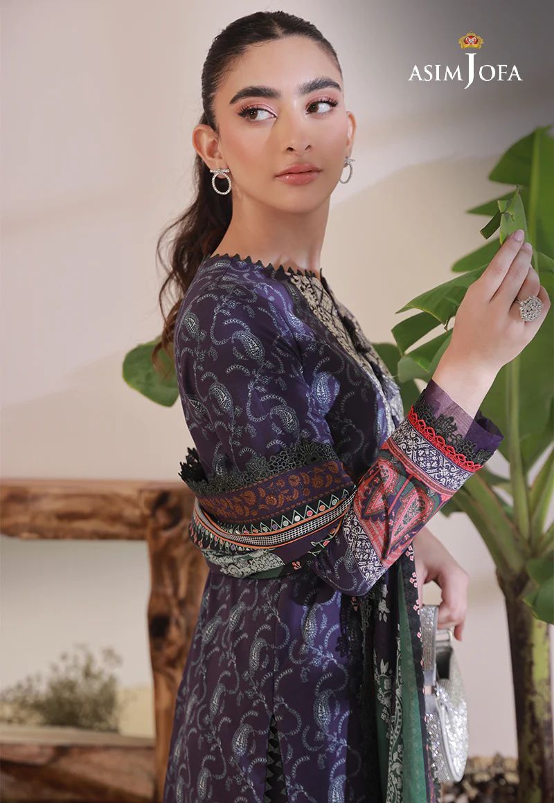 3pc Essential Prints from Asim Jofa Collection 07