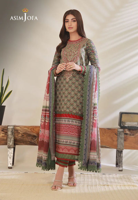 3pc Essential Prints from Asim Jofa Collection 08