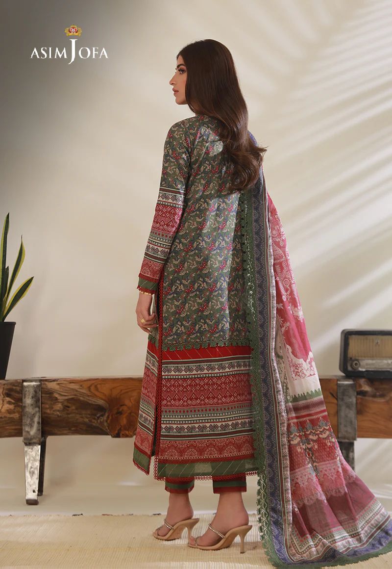 3pc Essential Prints from Asim Jofa Collection 08