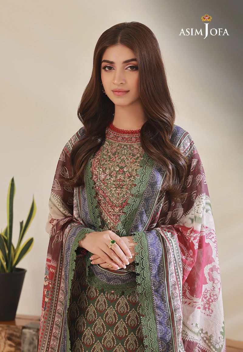3pc Essential Prints from Asim Jofa Collection 08
