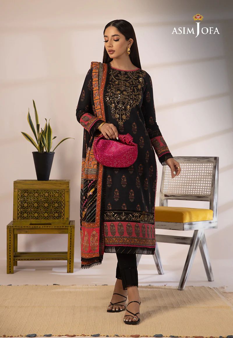 3pc Essential Prints from Asim Jofa Collection 09