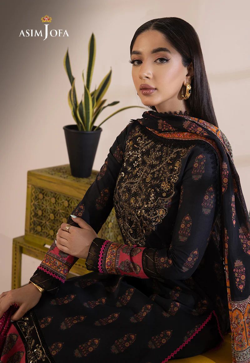3pc Essential Prints from Asim Jofa Collection 09
