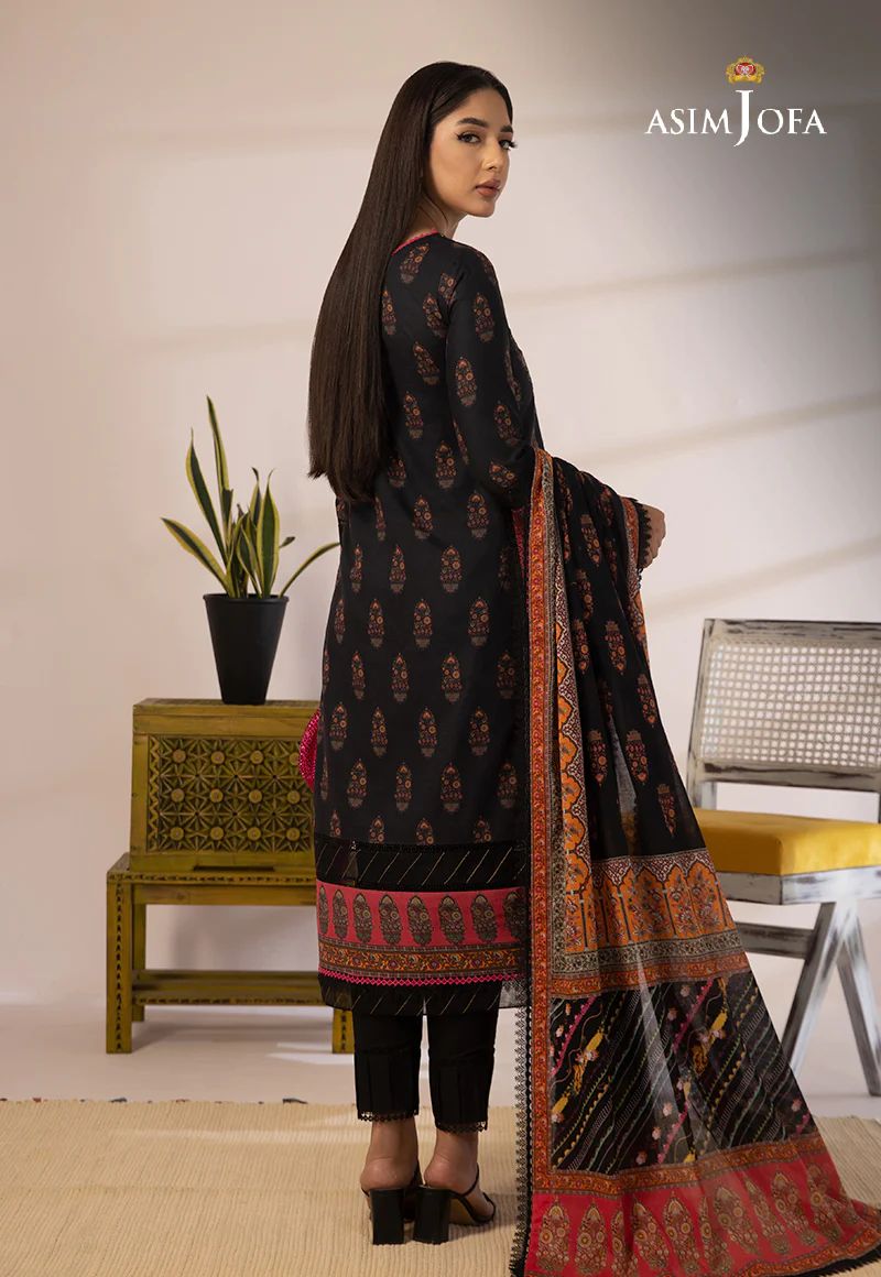 3pc Essential Prints from Asim Jofa Collection 09