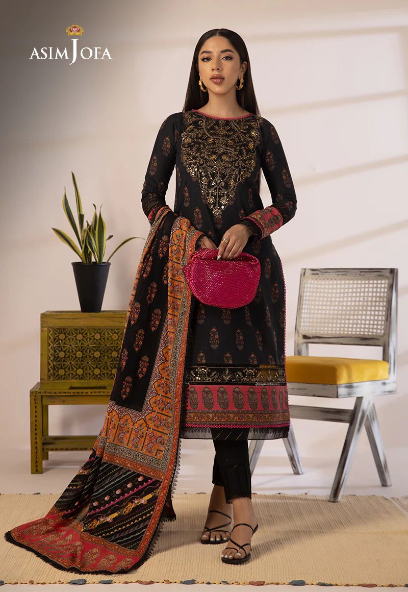 3pc Essential Prints from Asim Jofa Collection 09