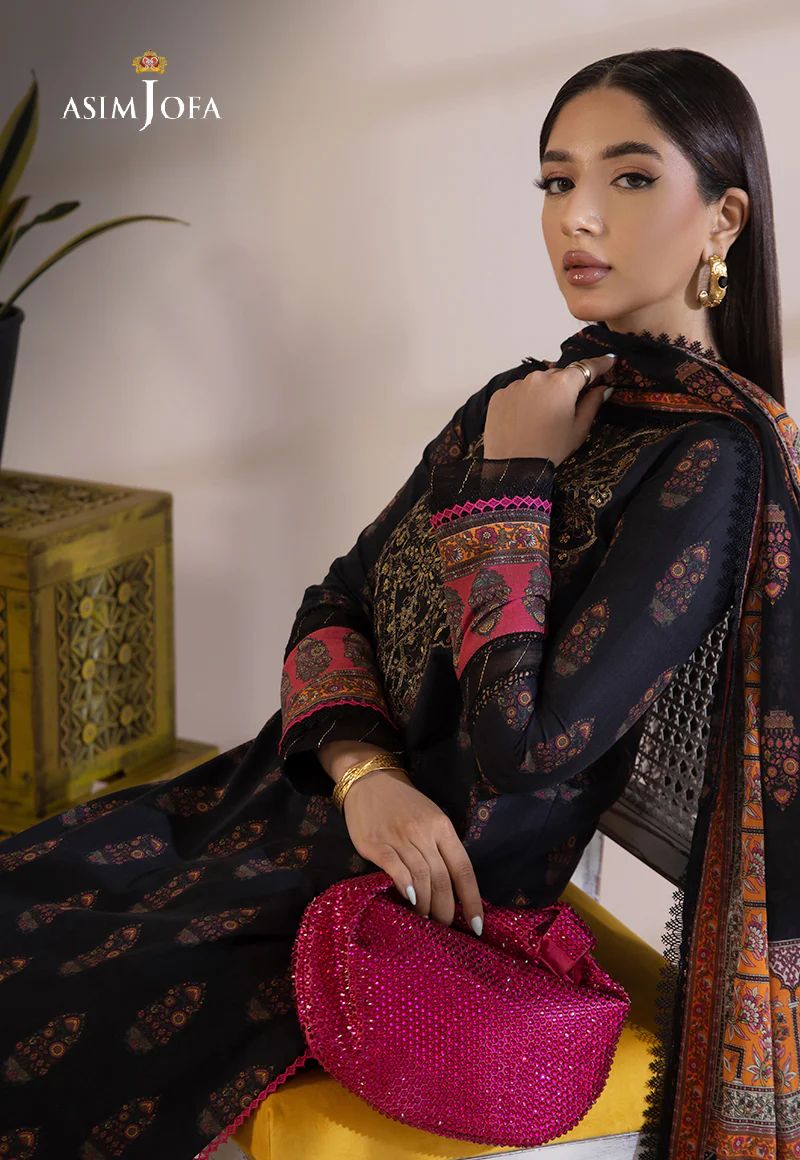 3pc Essential Prints from Asim Jofa Collection 09