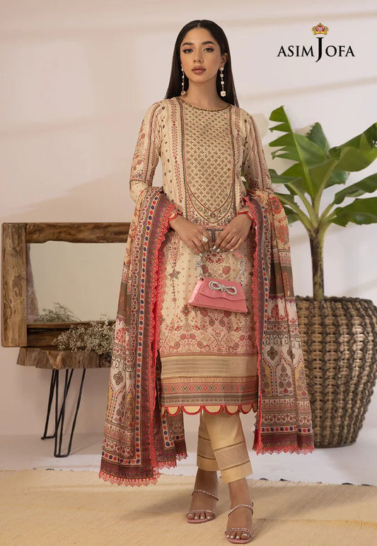 3pc Essential Prints from Asim Jofa Collection 10