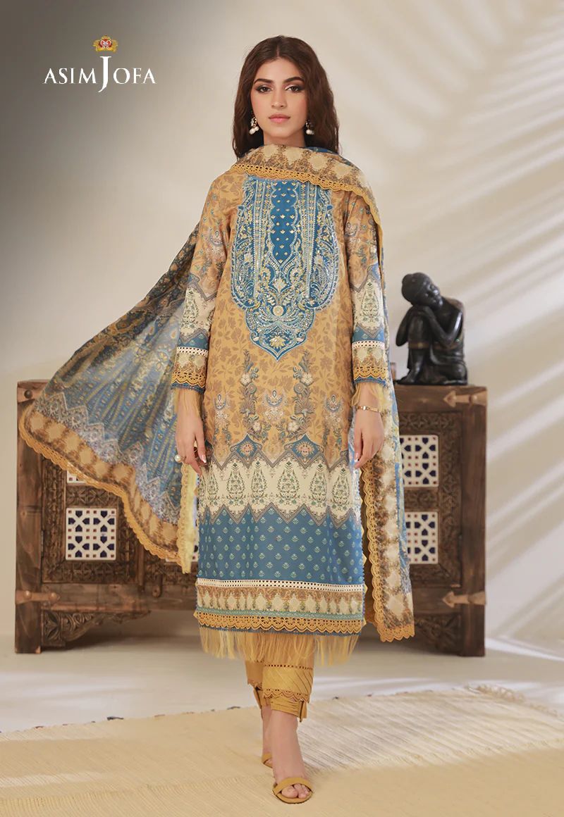 3pc Essential Prints from Asim Jofa Collection 11