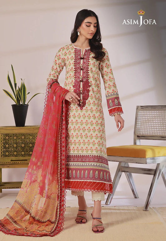 3pc Essential Prints from Asim Jofa Collection 12
