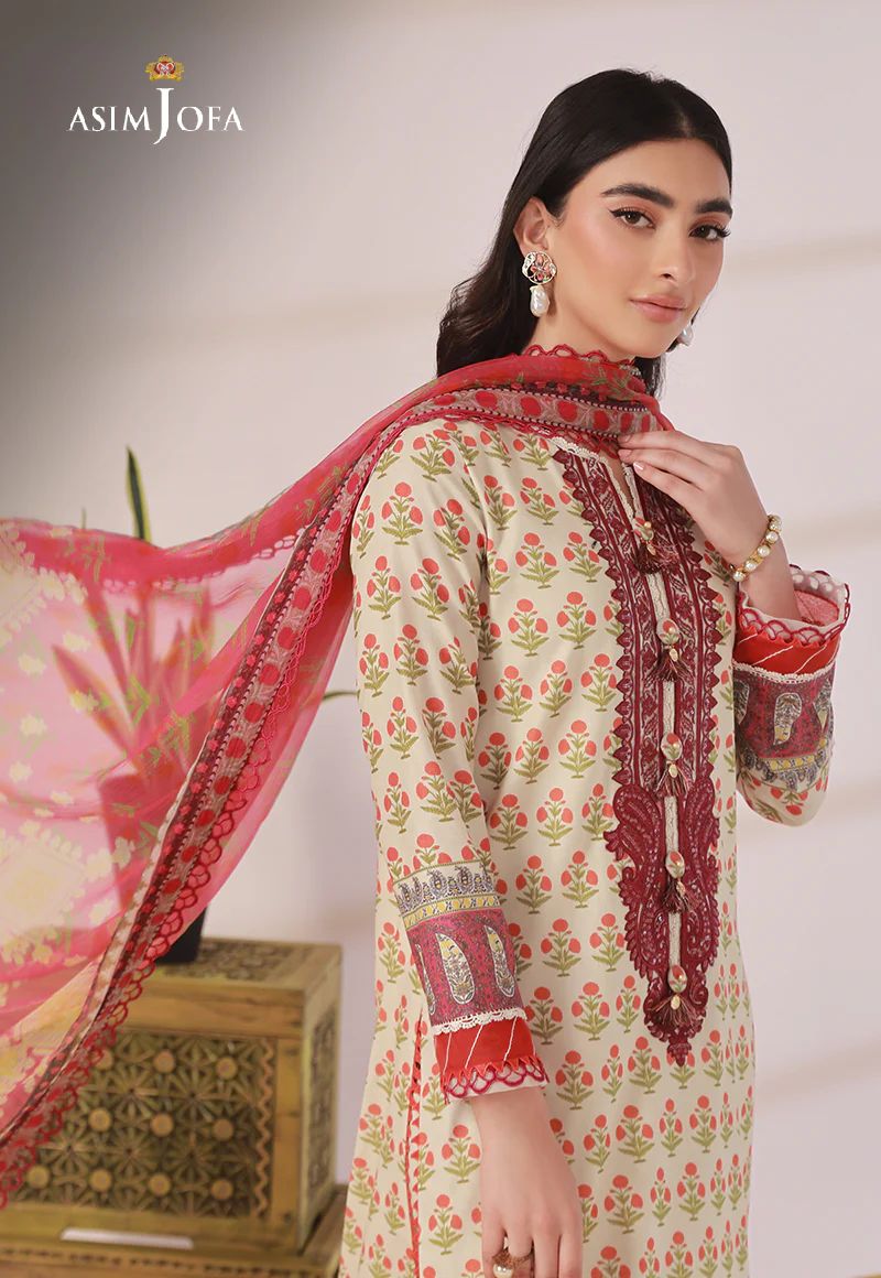 3pc Essential Prints from Asim Jofa Collection 12