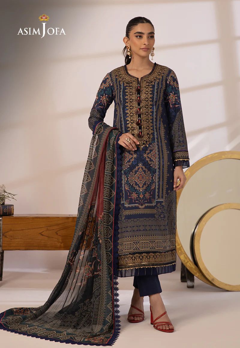 3pc Essential Prints from Asim Jofa Collection 13