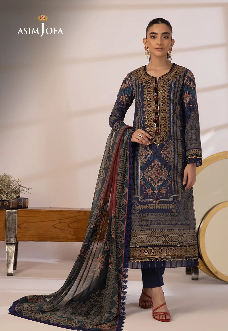 3pc Essential Prints from Asim Jofa Collection 13