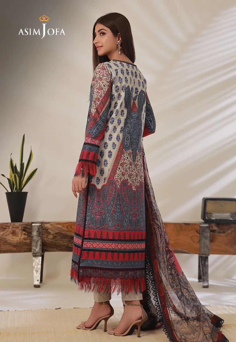 3pc Essential Prints from Asim Jofa Collection 14