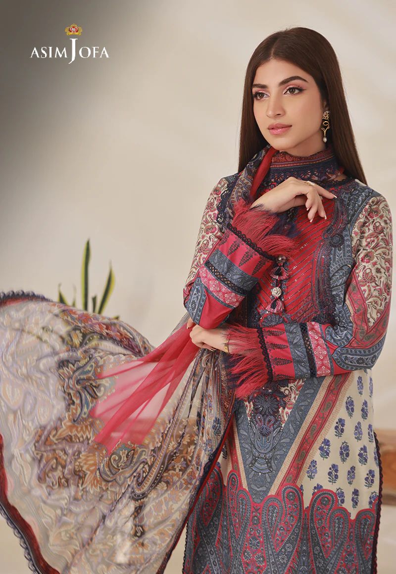 3pc Essential Prints from Asim Jofa Collection 14