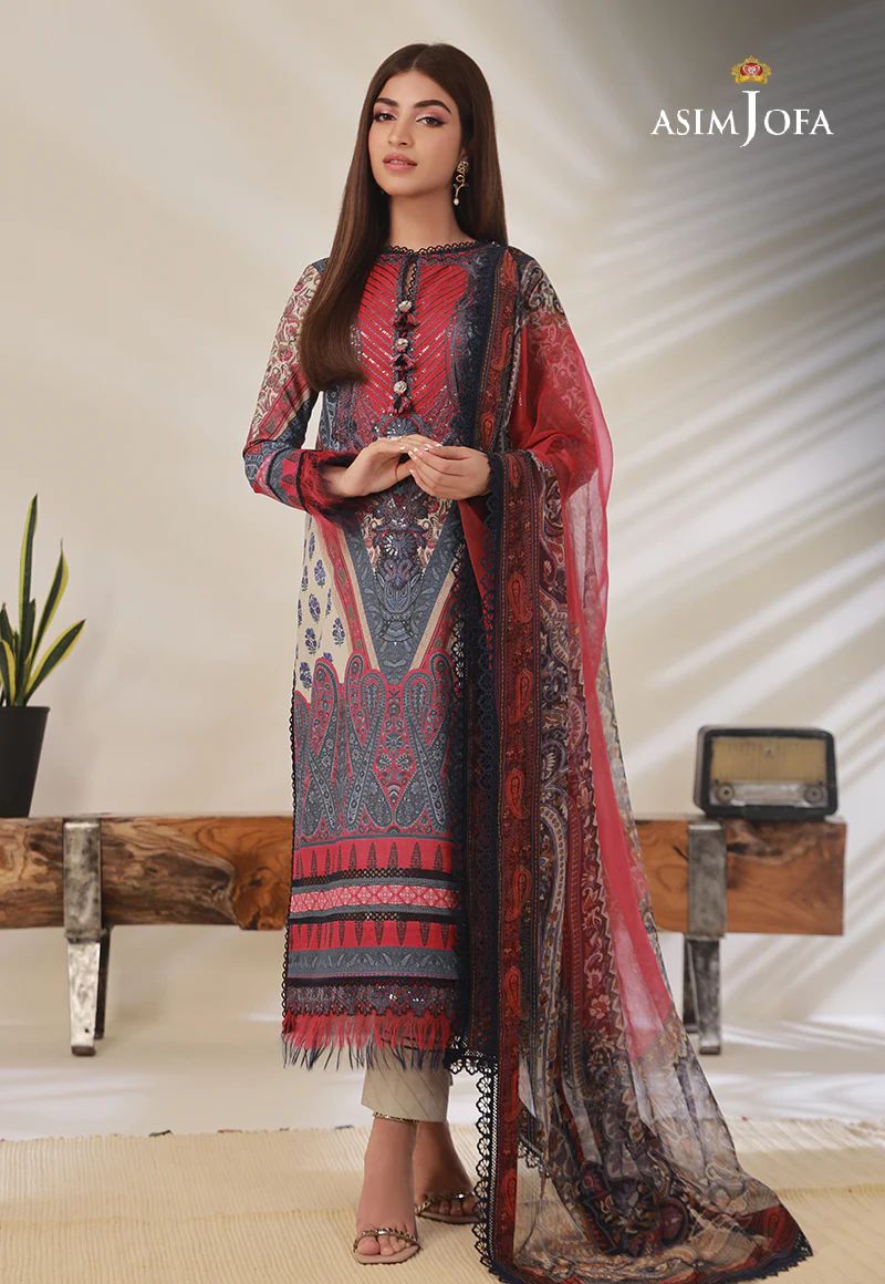 3pc Essential Prints from Asim Jofa Collection 14
