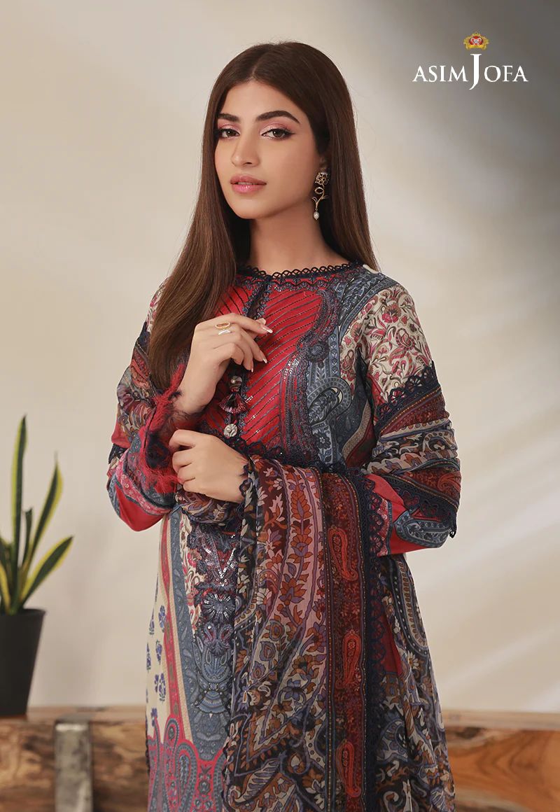 3pc Essential Prints from Asim Jofa Collection 14