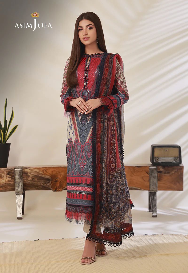 3pc Essential Prints from Asim Jofa Collection 14
