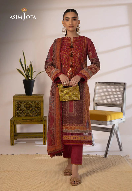 3pc Essential Prints from Asim Jofa Collection 15