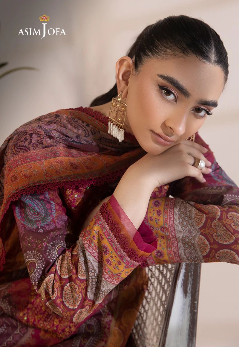 3pc Essential Prints from Asim Jofa Collection 15