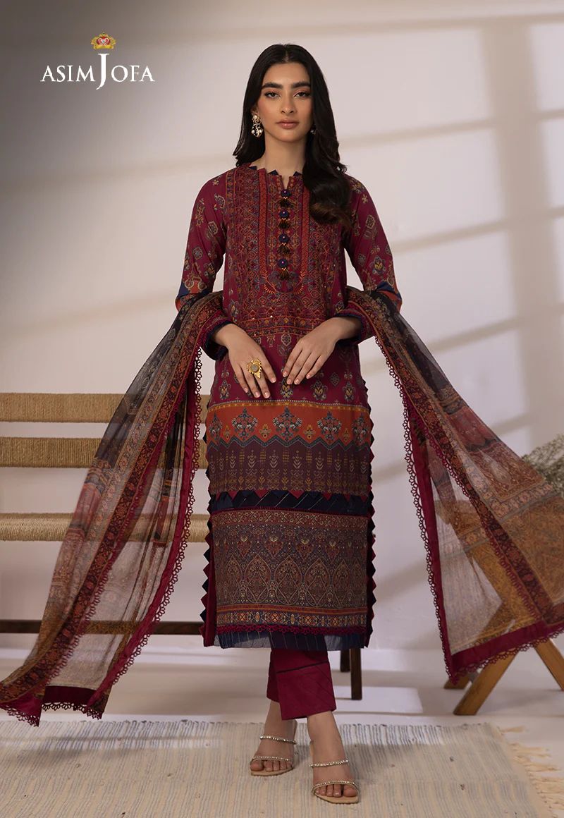 3pc Essential Prints from Asim Jofa Collection 16