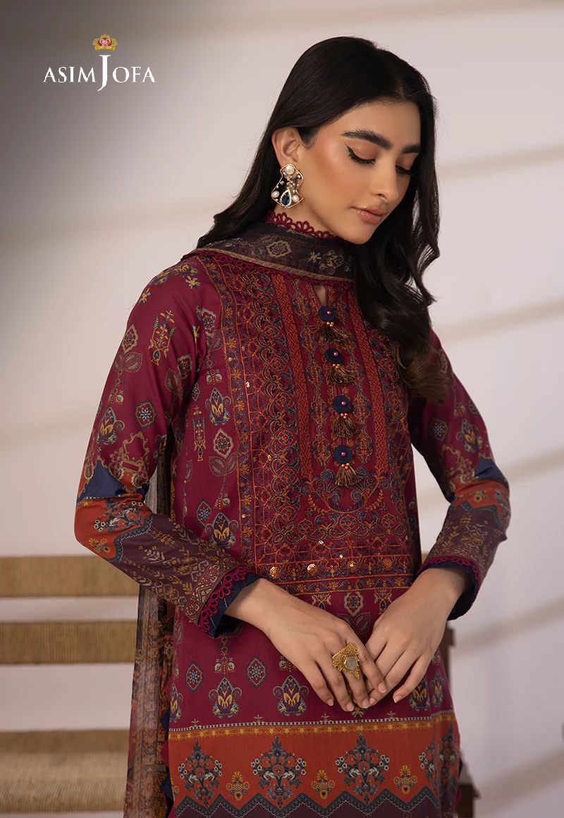 3pc Essential Prints from Asim Jofa Collection 16