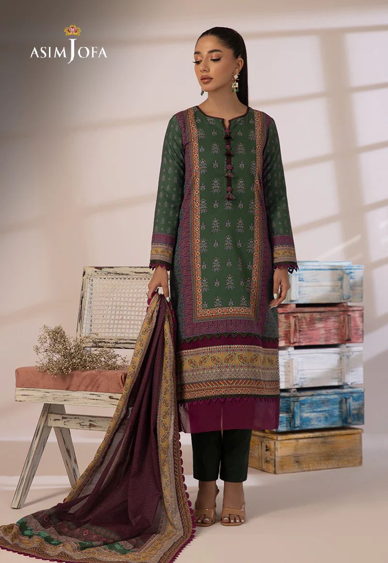 3pc Essential Prints from Asim Jofa Collection 18