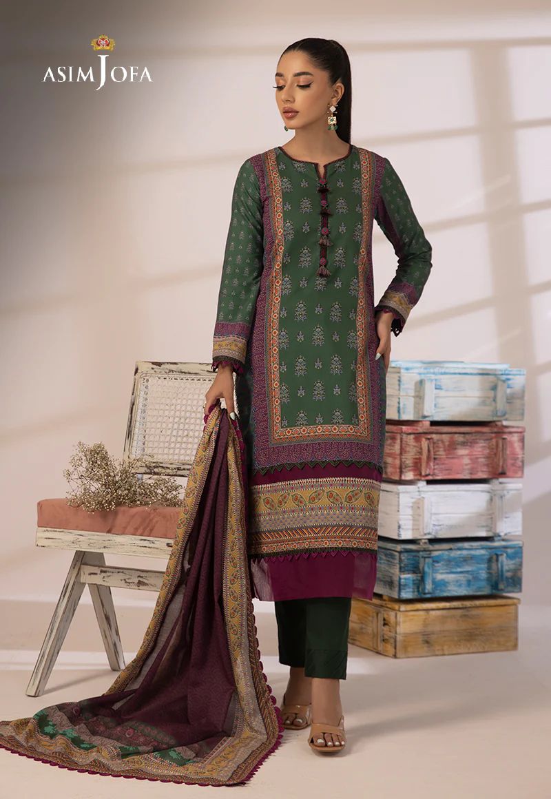 3pc Essential Prints from Asim Jofa Collection 18
