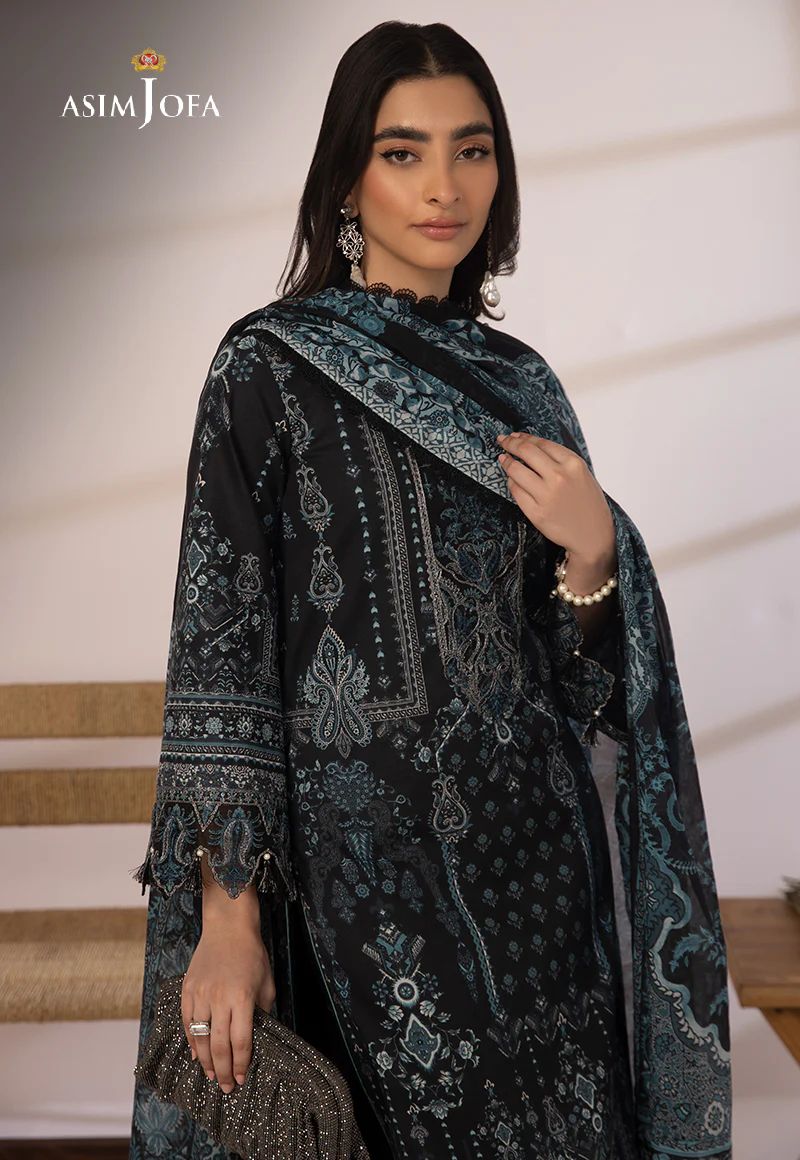 3pc Essential Prints from Asim Jofa Collection 19
