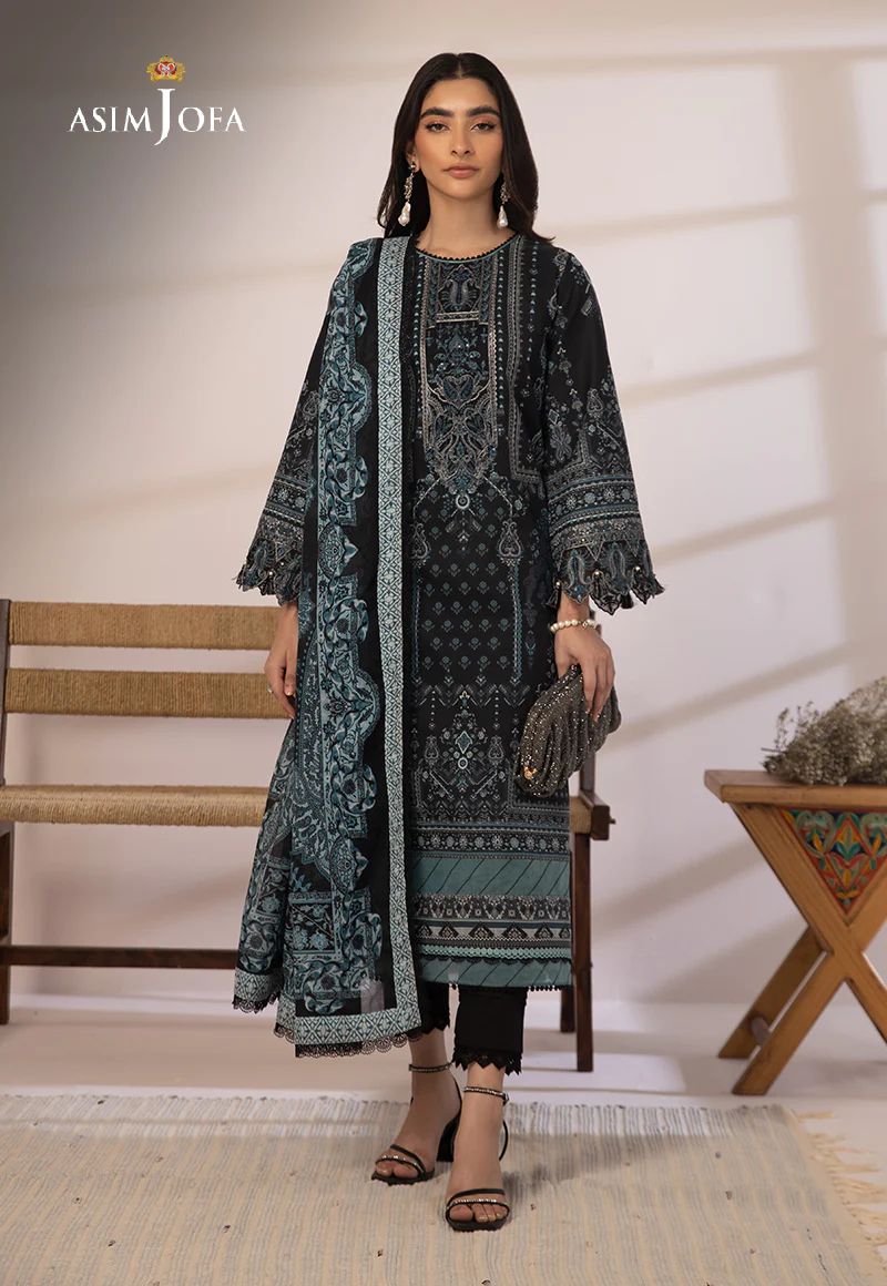 3pc Essential Prints from Asim Jofa Collection 19