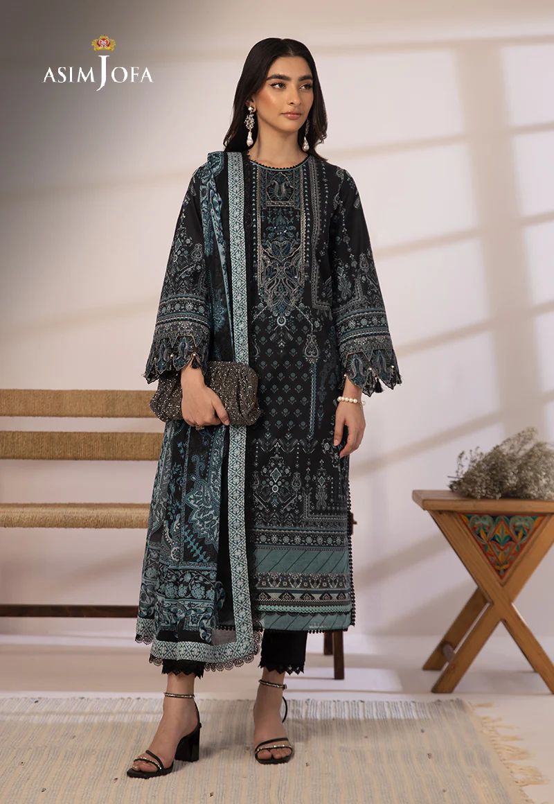 3pc Essential Prints from Asim Jofa Collection 19