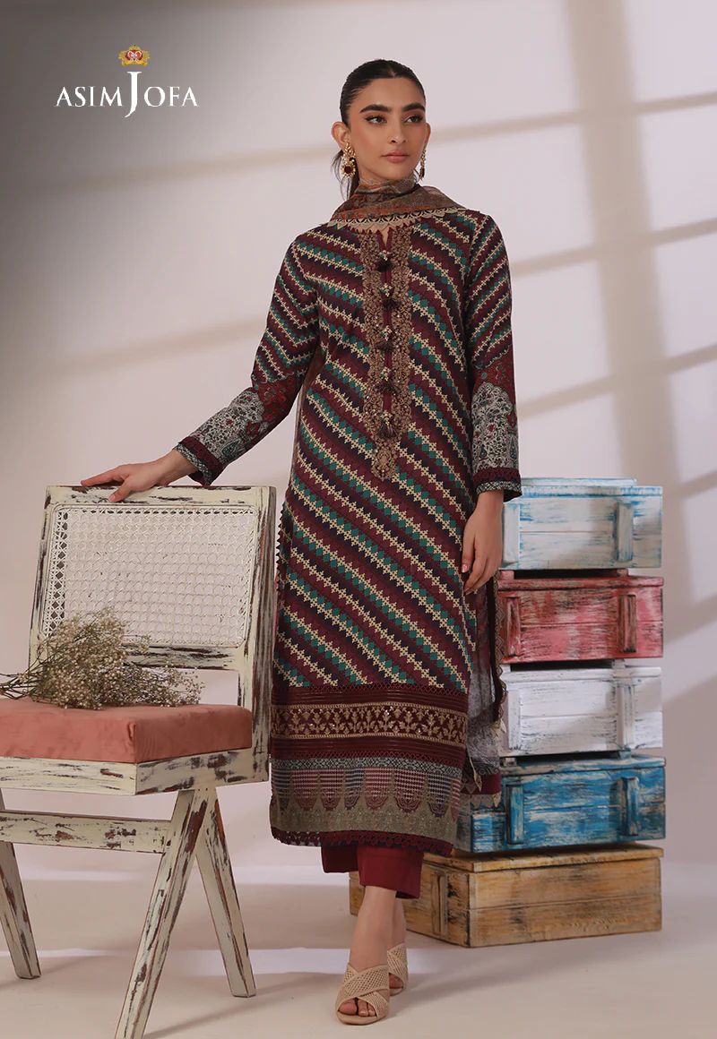 3pc Essential Prints from Asim Jofa Collection 22