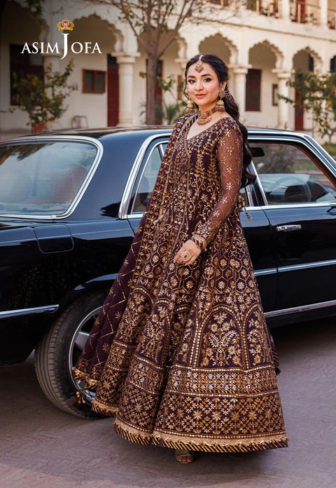 asim jofa chiffon dress AJZS-09 EMBROIDERED CHIFFON 3 PCS Asim Jofa