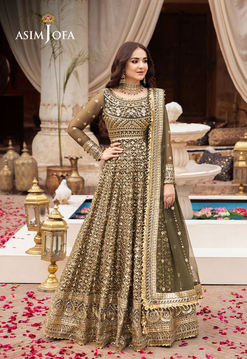 Asim Jofa EMBROIDERED CHIFFON 3 PCS AJCE-08
