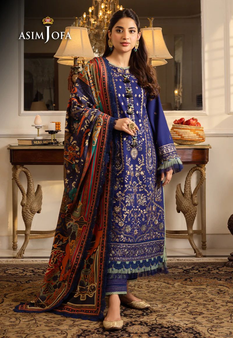 ASIM JOFA Aira Winter Shawl Collection AJIW01
