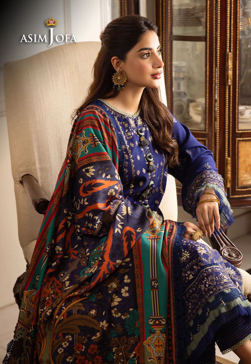 ASIM JOFA Aira Winter Shawl Collection AJIW01