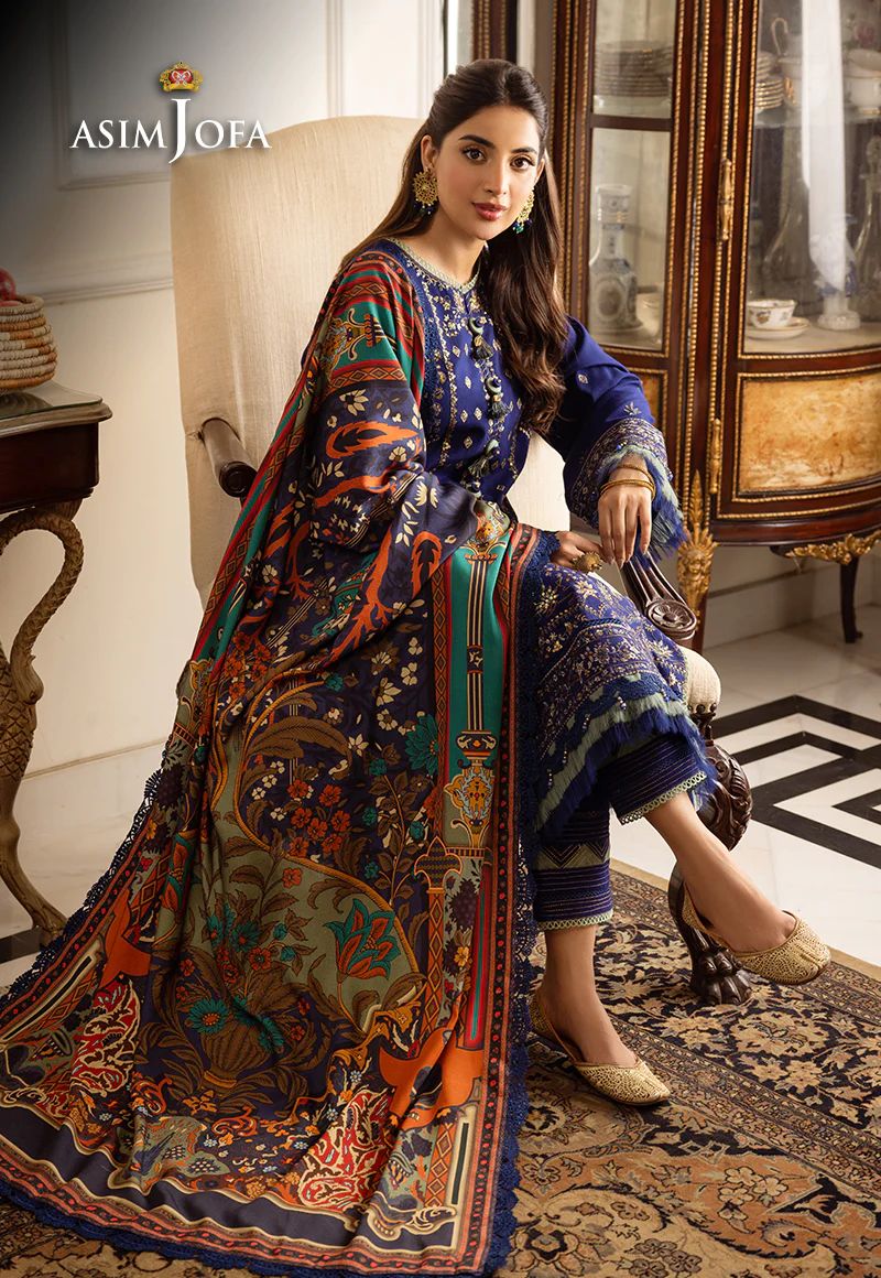 ASIM JOFA Aira Winter Shawl Collection AJIW01