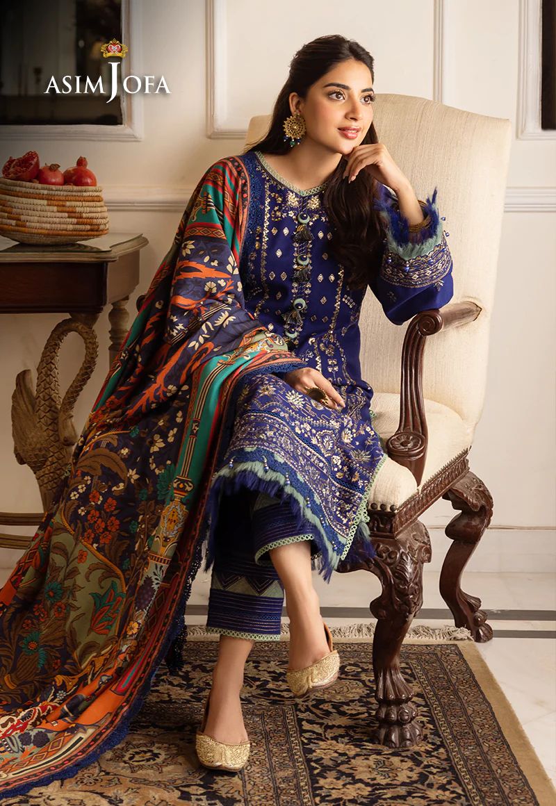 ASIM JOFA Aira Winter Shawl Collection AJIW01