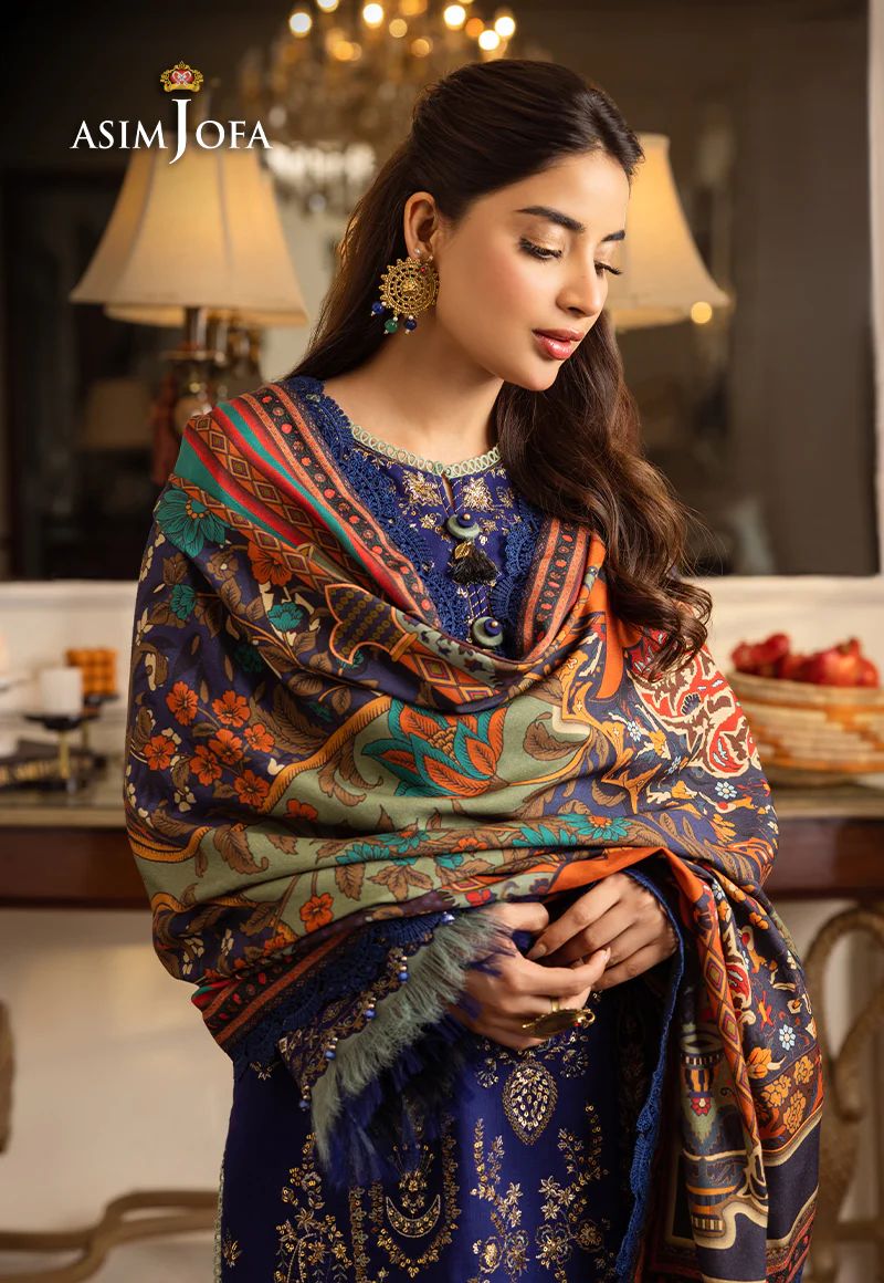 ASIM JOFA Aira Winter Shawl Collection AJIW01