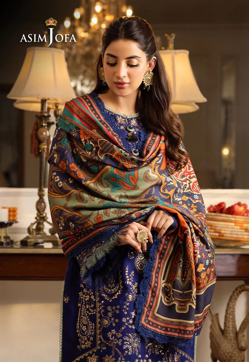 ASIM JOFA Aira Winter Shawl Collection AJIW01