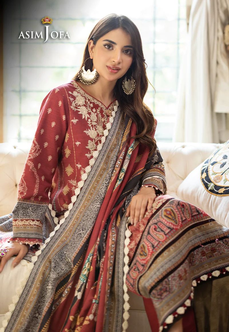 ASIM JOFA Aira Winter Shawl Collection AJIW02