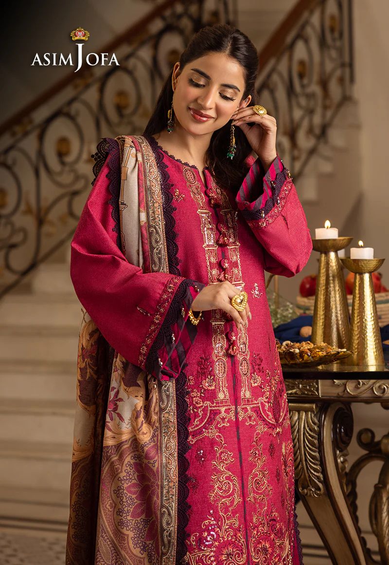 ASIM JOFA Aira Winter Shawl Collection AJIW04