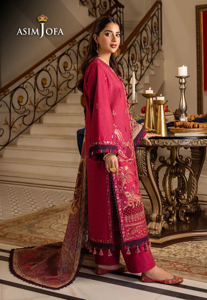 ASIM JOFA Aira Winter Shawl Collection AJIW04