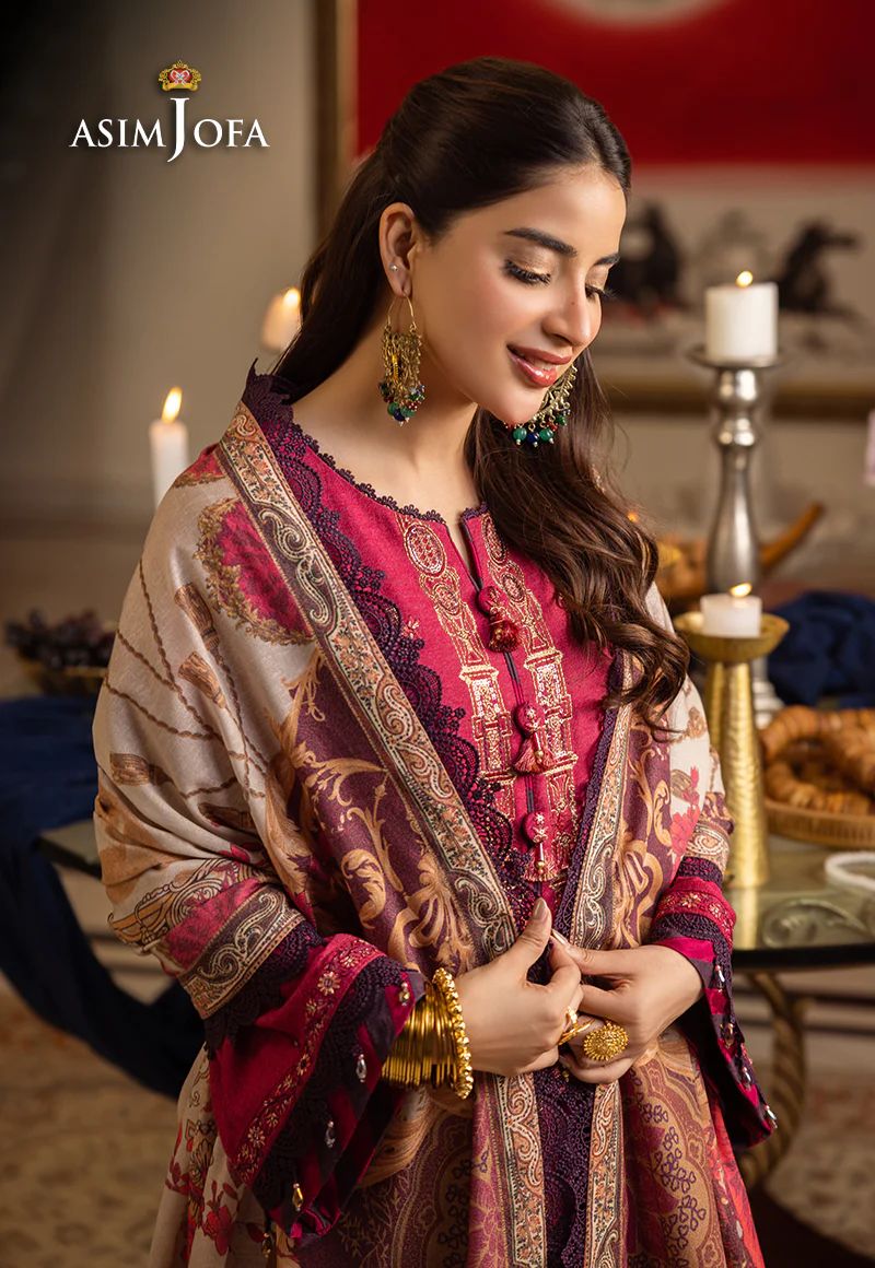 ASIM JOFA Aira Winter Shawl Collection AJIW04