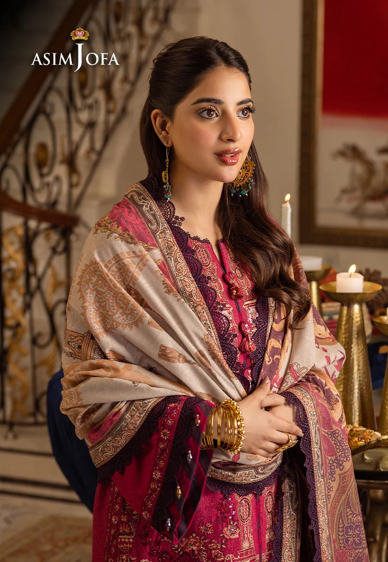 ASIM JOFA Aira Winter Shawl Collection AJIW04